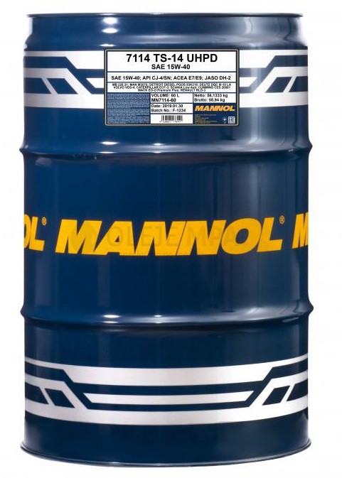 Motorový olej 15W-40 UHPD Mannol TS-14 - 60 L - 15W-40