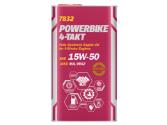 Motocyklový olej 15W-50 Mannol 7832 4-Takt Powerbike - 4 L Motocyklové oleje - Motorové oleje pro 4-taktní motocykly